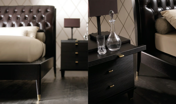 DIMITRI - Rectangular wooden bedside table with drawers by OPERA CONTEMPORARY - view 3